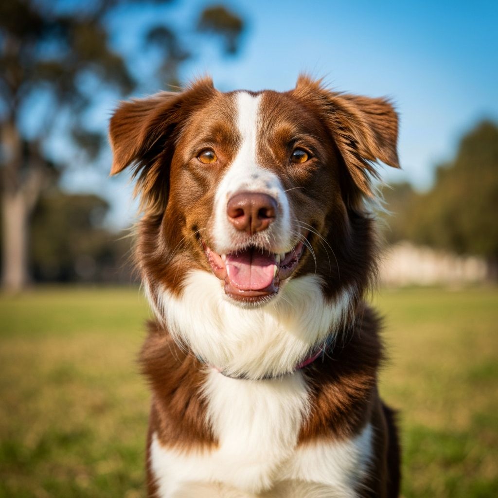 Cão feliz